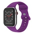 Miniatyrbild 1 av 5: Apple Watch kompatibelt Armband Silikon MÖRK LILA 42/44/45/49 mm