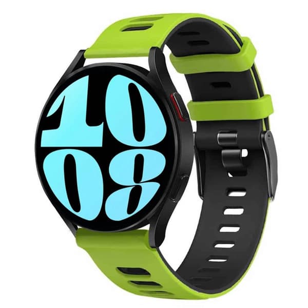 Twin Sport Urarmbånd Samsung Galaxy Watch 6 (40mm)- Lime/sort