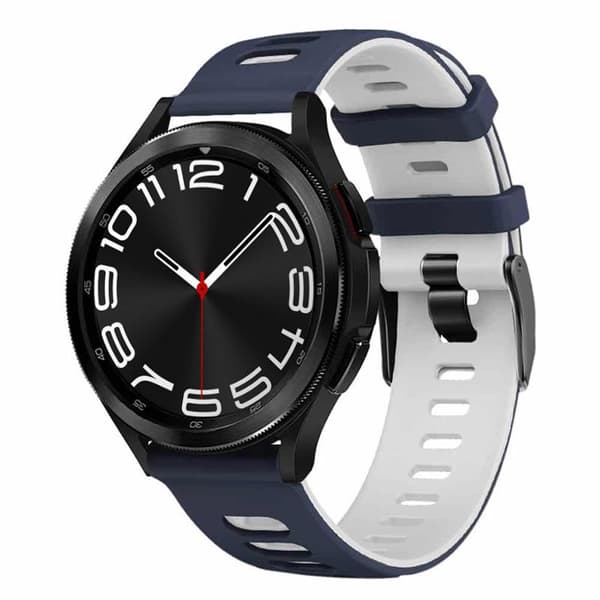Twin Sport Urarmbånd Samsung Galaxy Watch 6 Classic (43mm)- Blå/hvid