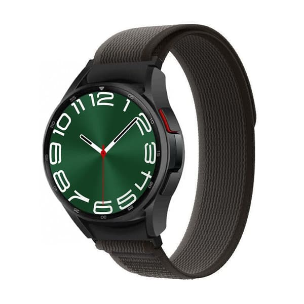 Tactik nylon urrem Samsung Galaxy Watch 6 Classic (43mm) - Blackroom grey