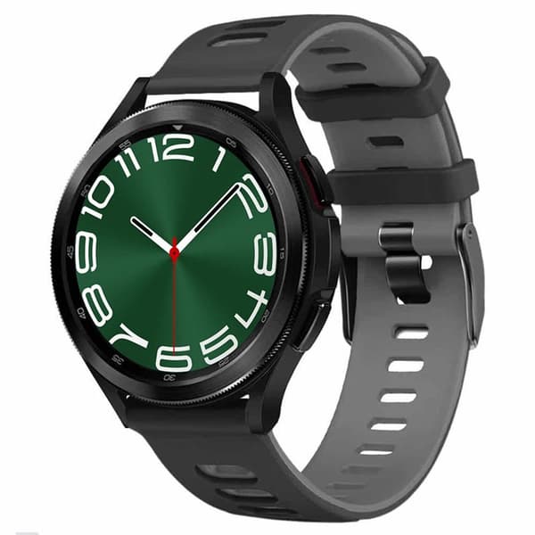 Twin Sport Urarmbånd Samsung Galaxy Watch 6 Classic (43mm) - Sort/grå