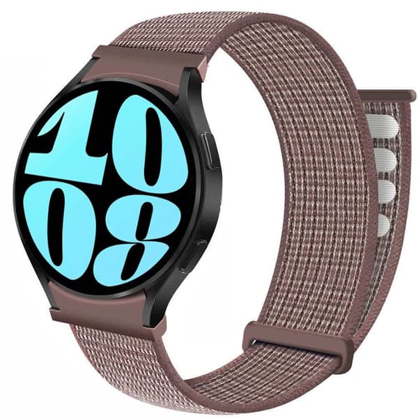 Nylon Armbånd No-Gap Samsung Galaxy Watch 6 (40mm) - Smokey Mauve