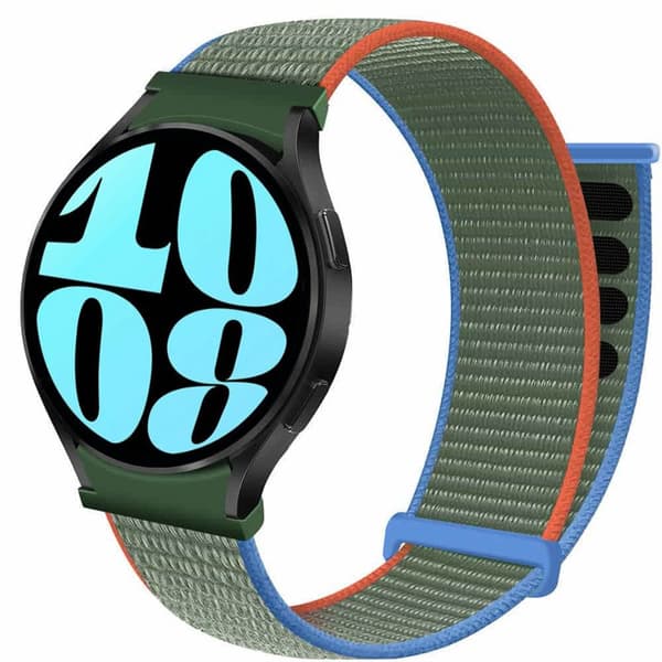Nylon Armband No-Gap Samsung Galaxy Watch 6 (40mm) - Olive