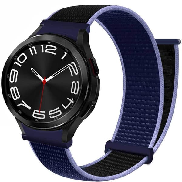 Nailon kellon renneke No-Gap Samsung Galaxy Watch 6 Classic (43mm) - Midnight Blue