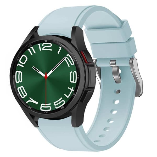 Silikon armbånd No-Gap Samsung Galaxy Watch 6 Classic (43mm) - Lyseblå
