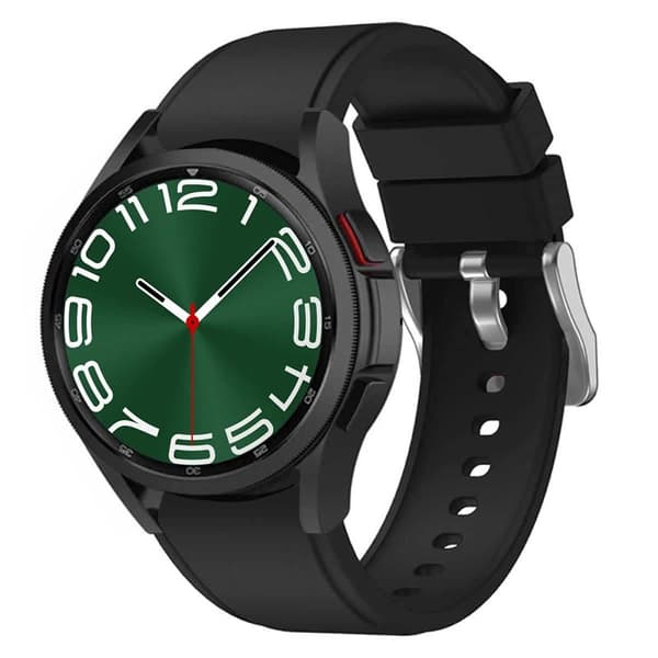 Silikoni kellon ranneke No-Gap Samsung Galaxy Watch 6 Classic (43mm) - Musta