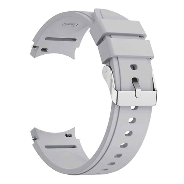 Silikon klockarmband No-Gap Samsung Galaxy Watch 6 Classic (47mm) - Ljusgrå