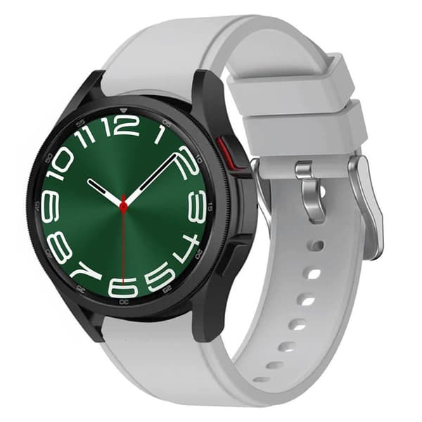 Silikon klockarmband No-Gap Samsung Galaxy Watch 6 Classic (47mm) - Ljusgrå