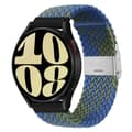Miniatyrbilde 1 av 4: Flettet elastisk armbånd Samsung Galaxy Watch 6 (44mm) - blågrønn