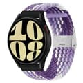Miniatyrbilde 1 av 3: Flettet elastisk armbånd Samsung Galaxy Watch 6 (44mm) - gradientpurple