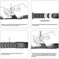 Miniatyrbilde 3 av 3: Armbånd titan No-Gap Samsung Galaxy Watch 6 (44mm) - Grå