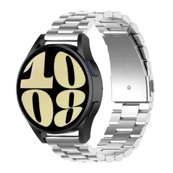 Kellon ranneke ruostumatonta terästä Samsung Galaxy Watch 6 (44mm) - Hopea