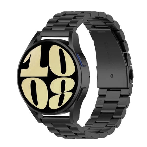Kellon ranneke ruostumatonta terästä Samsung Galaxy Watch 6 (44mm) - Musta