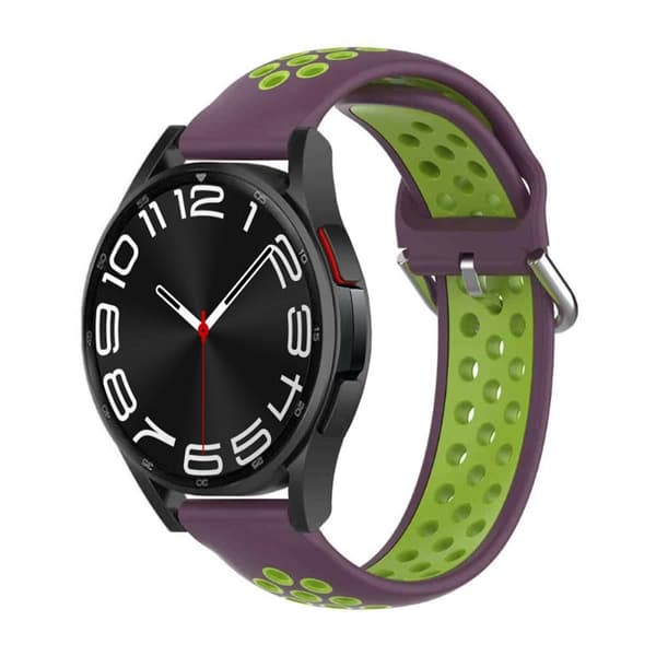 EBN Sport klokkereim Samsung Galaxy Watch 6 Classic (43mm) - Lilla/grønn
