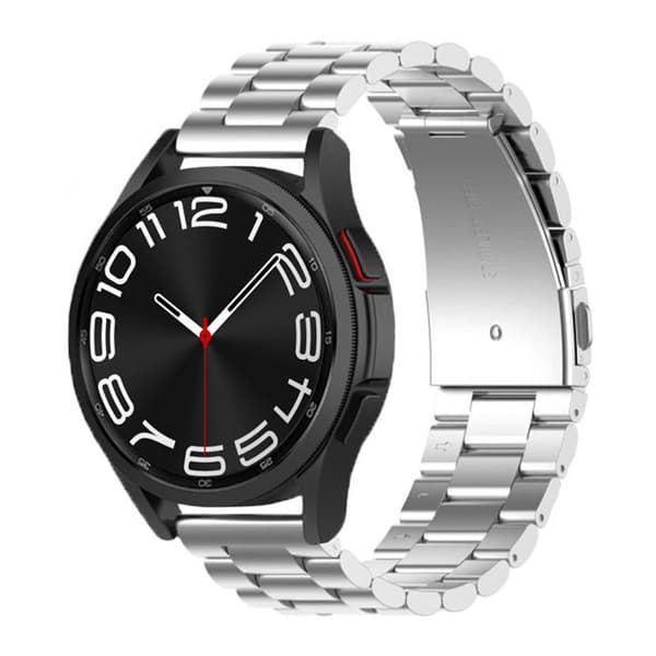 Kellon ranneke ruostumatonta terästä Samsung Galaxy Watch 6 Classic (43mm) - Hopea
