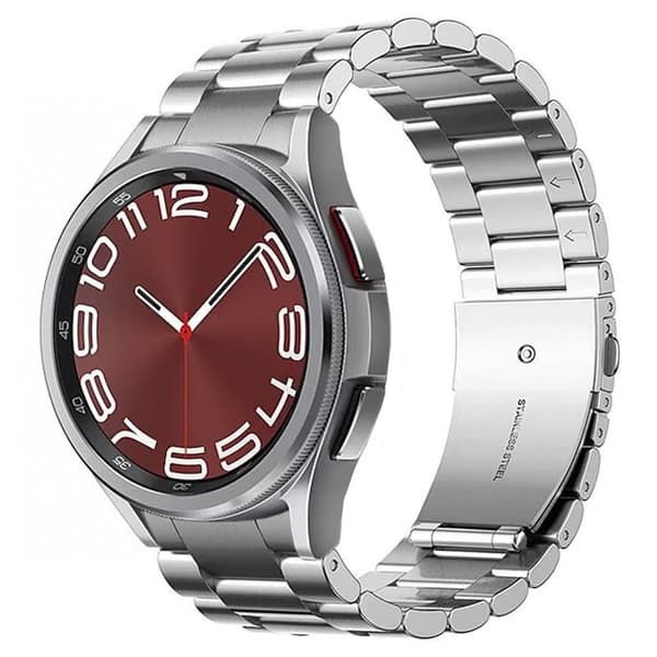 Klokkereim RSF Stål No-Gap Samsung Galaxy Watch 6 Classic (43mm) - Sølv