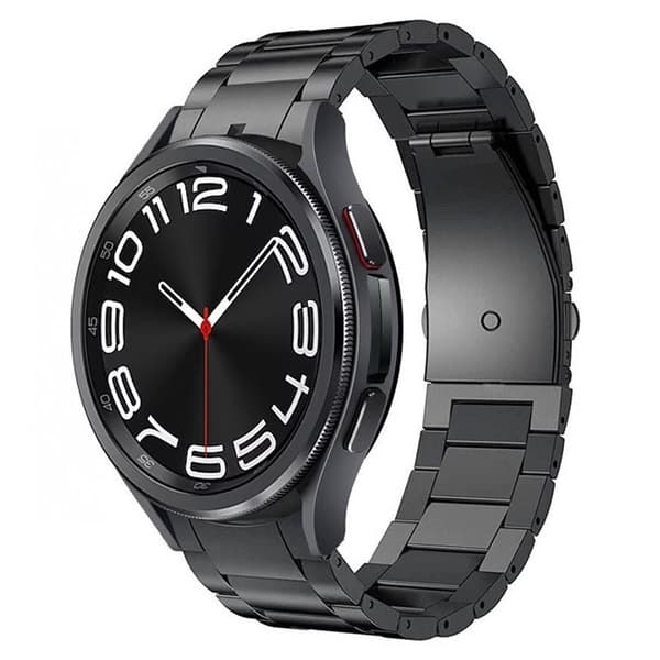 Kellon renneke titaani No-Gap Samsung Galaxy Watch 6 Classic (43mm) - Musta
