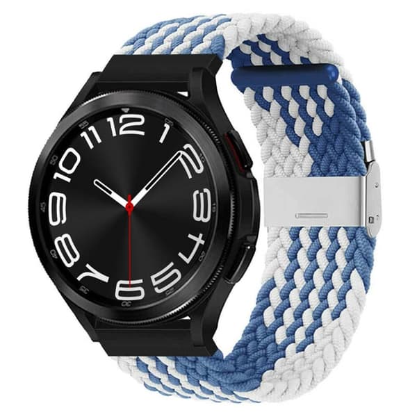 Flettet elastisk armbånd Samsung Galaxy Watch 6 Classic (43mm) - bluewhite