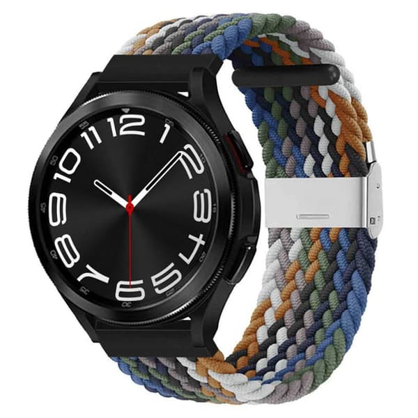 Flettet elastisk armbånd Samsung Galaxy Watch 6 Classic (43mm) - cowboy