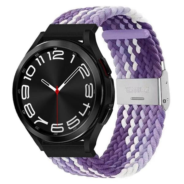 Flettet Elastik Armbånd Samsung Galaxy Watch 6 Classic (43mm) - gradientpurple