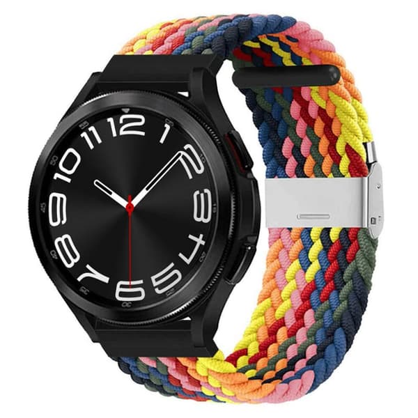 Flettet elastisk armbånd Samsung Galaxy Watch 6 Classic (43mm) - rainbow