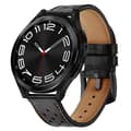 Miniatyrbilde 1 av 5: Lærklokkereim Samsung Galaxy Watch 6 Classic (43mm) - Svart
