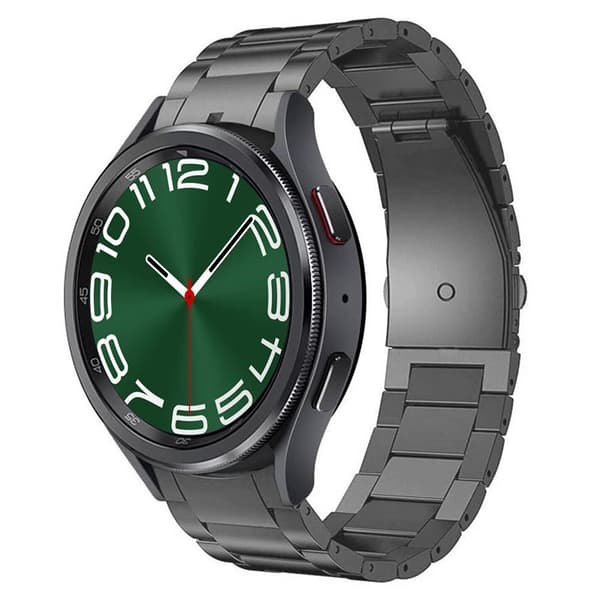 Armbånd titanium No-Gap Samsung Galaxy Watch 6 Classic (43mm) - Grå