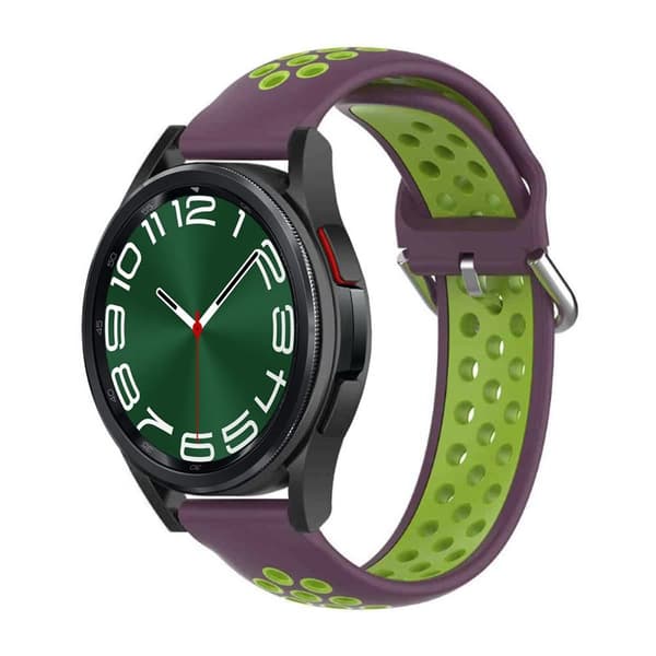 EBN Sport klokkereim Samsung Galaxy Watch 6 Classic (43mm) - Lilla/grønn