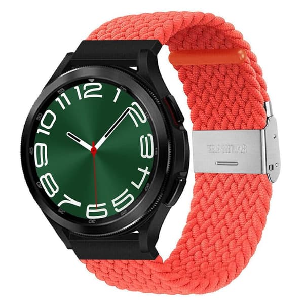 Punottu Kellon renneke Samsung Galaxy Watch 6 Classic (47mm) - Aprikoosin