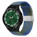 Miniatyrbilde 1 av 4: Flettet elastisk armbånd Samsung Galaxy Watch 6 Classic (47mm) - blågrønn