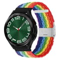 Miniatyrbillede 1 af 3: Flettet Elastik Armbånd Samsung Galaxy Watch 6 Classic (47mm) - Pride