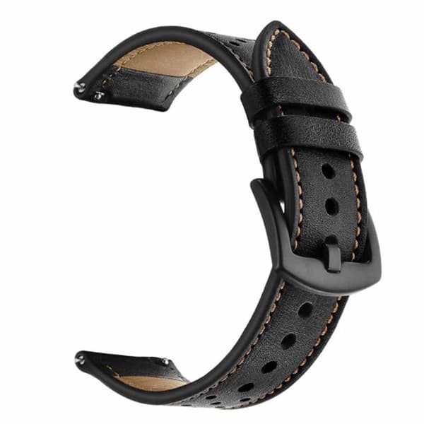 Läder klockarmband Samsung Galaxy Watch 6 Classic (47mm) - Svart