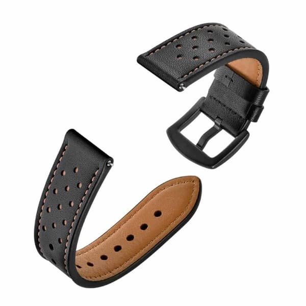 Läder klockarmband Samsung Galaxy Watch 6 Classic (47mm) - Svart