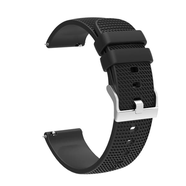 INF Klokkereim 20 mm for Garmin, Samsung, Huawei, Amazfit Sort