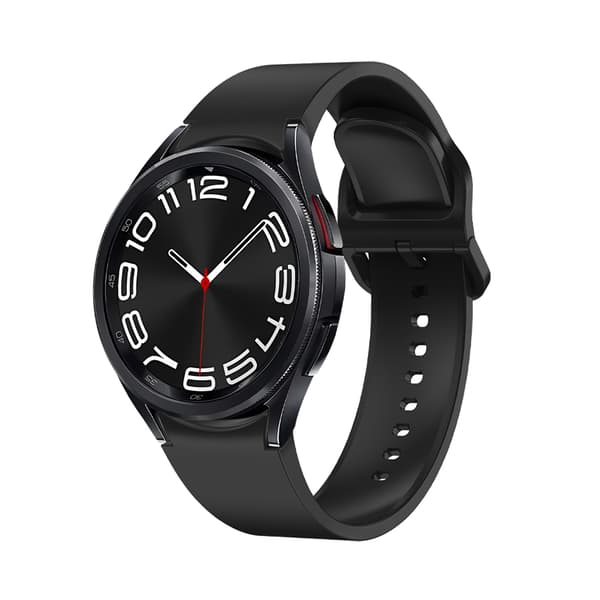 INF Universell silikon klokkerem i ensfarget for Samsung Galaxy Watch Sort
