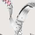 Miniatyrbild 3 av 4: Armband för Apple Watch 41mm / 40mm / 38 mm Länkar Stål Silver / Rosa