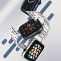 Miniatyrbild 4 av 4: Armband för Apple Watch 41mm / 40mm / 38 mm Länkar Stål Silver / Rosa