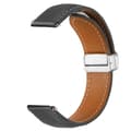 Miniatyrbild 1 av 4: Armband för Galaxy Watch 5 / 5 Pro / 4 i läder med svart magnetisk spänne