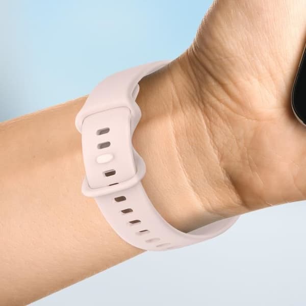 Armband för Samsung Galaxy Watch Active 2 40mm - AVIZAR - Slät silikon - Rosa