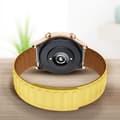 Miniatyrbild 3 av 4: Rem för Honor Magic Watch / GS3 Mjuk Silikon Magnetic Clip Gul