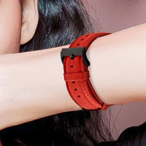 Rem för Apple Watch 41 mm / 40 mm och 38 mm Textured Finish Red