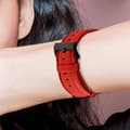 Miniatyrbild 3 av 4: Rem för Apple Watch 41 mm / 40 mm och 38 mm Textured Finish Red