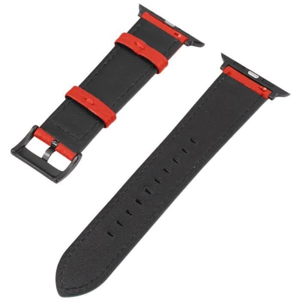 Rem för Apple Watch 41 mm / 40 mm och 38 mm Textured Finish Red