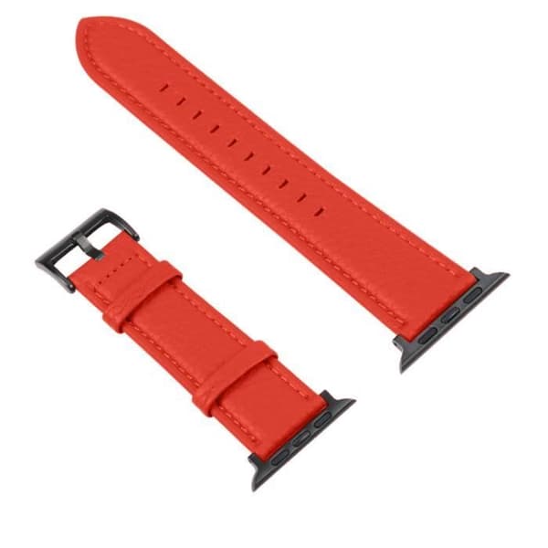 Rem för Apple Watch 41 mm / 40 mm och 38 mm Textured Finish Red