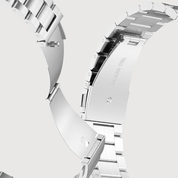 Armband till Huawei Watch GT Runner GT 3 46mm - AVIZAR - Stålnät - Grå - Blandat