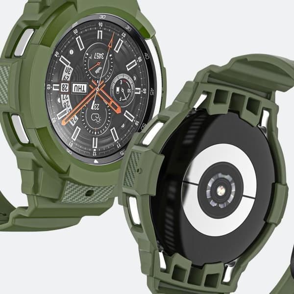 Rem till Samsung Galaxy Watch 5/5 Pro/4 i justerbar grön silikon - AVIZAR