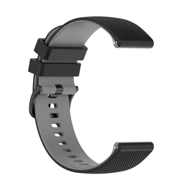 Rem för Huawei Watch GT3 46mm BiColor Textured Silikon Svart / Grå