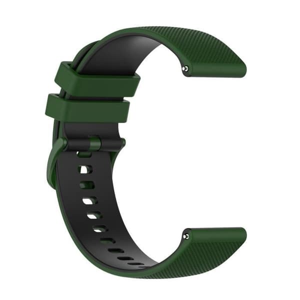 Rem för Huawei Watch GT3 46mm BiColor Textured Silikon Grön/Svart