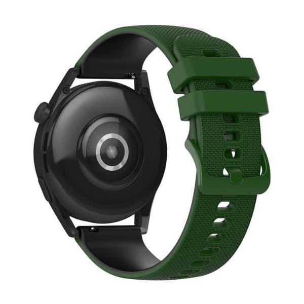 Rem för Huawei Watch GT3 46mm BiColor Textured Silikon Grön/Svart