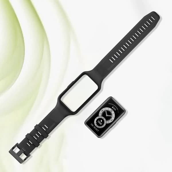 Rem för Huawei Band 7 / 6 Pro / 6 / Honor Band 6 Soft Silicone Black